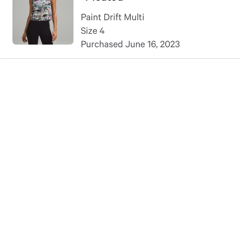 lululemon athletica Paint Drift Multi Crop Top